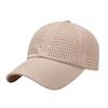 Breathable Outdoor Sun Hat Perforated Design Sweat Resistant Polyester Adjustable Fit Summer Activity Gear