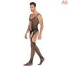 Plus Size Gay Mens Underwear Body Stocking Bodysuit Sexy Gay Underwear Transparent Sexy Underwear for Gay Men
