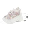 New Slope Heel Open-toed Fish Mouth Sandals Women's Thick-soled Fly-woven Lace-up Sports Wind Beach Women's Sandals