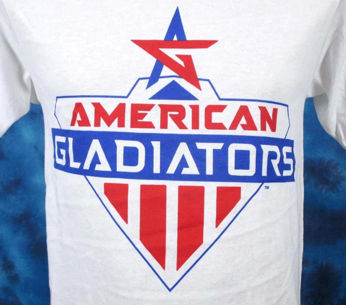 

vintage 80s AMERICAN GLADIATORS T-Shirt XS/SMALL game show tv series soft NOS 2XL