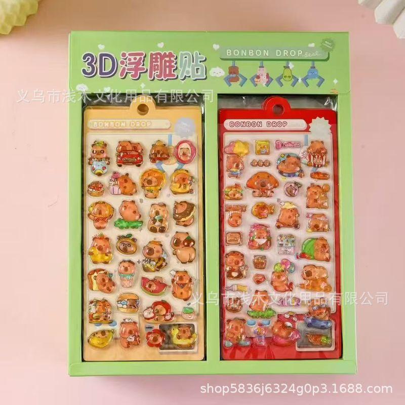 3d Chikawa Relief Crystal Stickers Children'S Diy Creative Decoration Crystal Stickers Phone Case Decoration Stickers Children'S