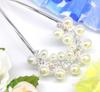 Miaomyao Drumstick Hair Japanese Pearl U Hair Accessory [Miaomyao] Hairpin, Ornament, Dress, Tomesode, Kimono, Bijou, Flower, Comb, Silver,