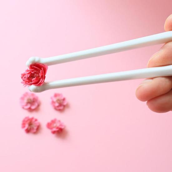 1/5 Pairs Cat Claw Chopsticks Set Cute Pink Paw Prints Non-Slip Sushi And Noodle Chopstick Reusable Cat Pattern Utensils for Cat Lovers