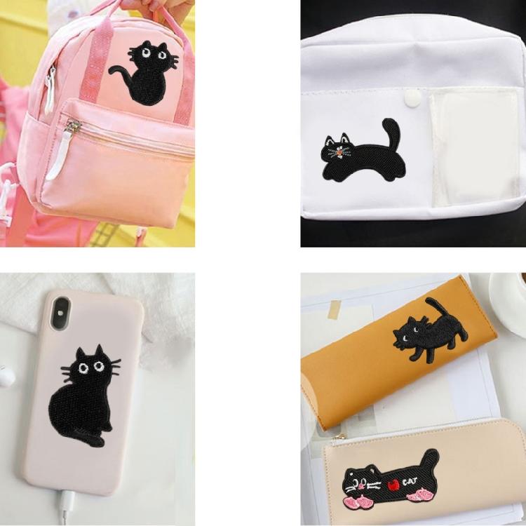 9 Pcs Kitten Embroidered Patches Sew on Patches Cartoon Cats Iron on Patches Applique Patches Animal Sewing Patches