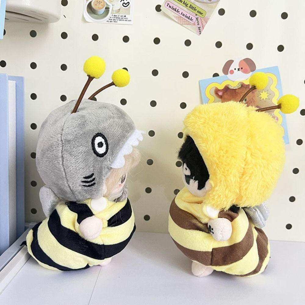 

Shark and Bee 10cm Idol Doll Outfit Two Piece Suit Doll Changing Dressing Kids Girls Toys shark and bee