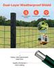 Farm Fence, 1 X 20 M, 4 X 4 In Mesh 2.1mm Galvanized Steel Wire Fencing for Cattle, Hog & Sheep, Heavy Duty Vinyl Coated Livestock Fence for Animal