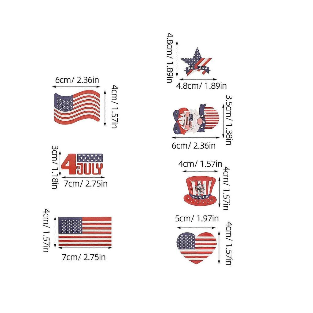 Face Stickers for Kids Independence Day Patriotic Stickers for 320Pcs