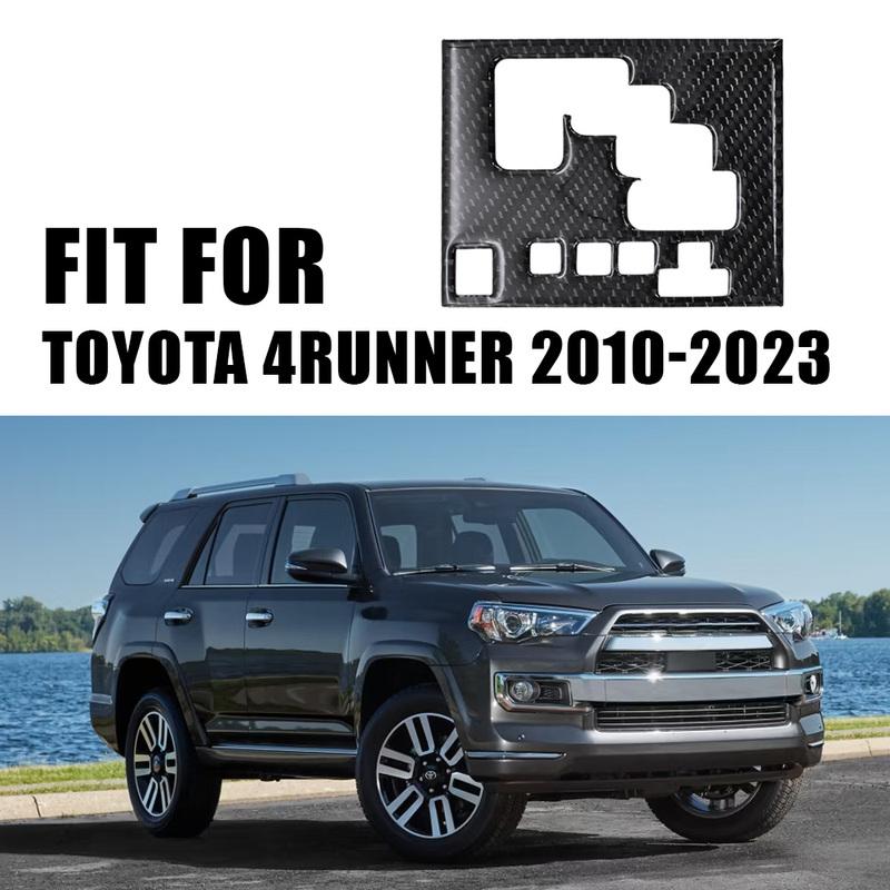 For 4Runner 2010- Center Gear Shift Panel Cover Trim Carbon Fiber Accessory