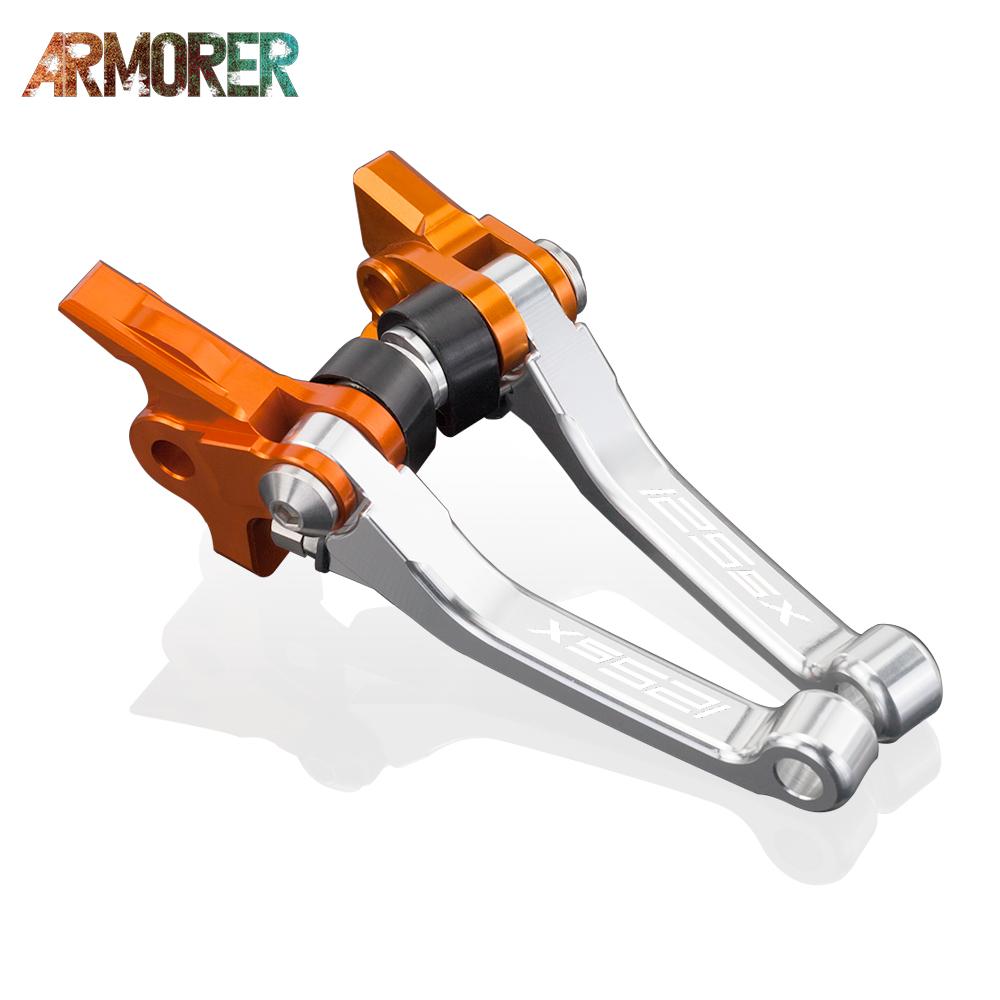 Sklopné nastavitelné brzdové páky Příslušenství Motokrosové brzdové páky spojky Rukojeť Pro KTM 125 150 SX 2009 2010 2011 2012