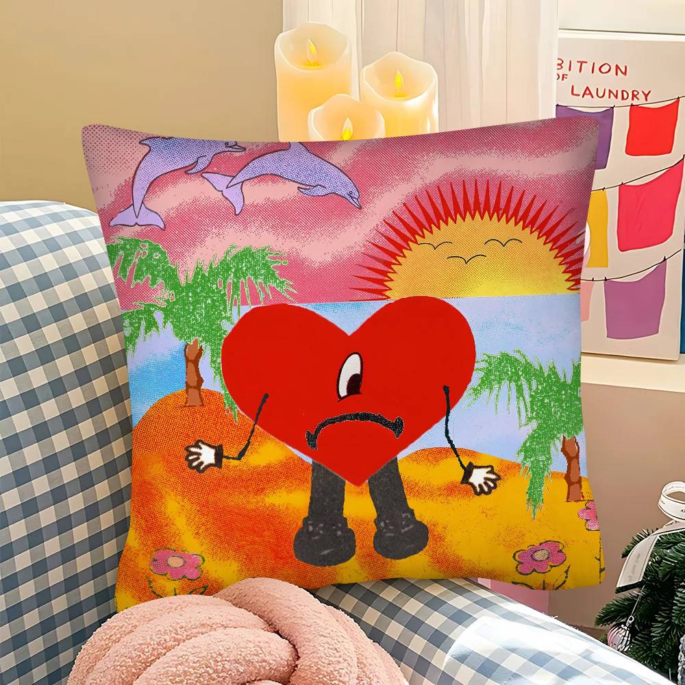 

pc BBads BBunnys Pillow Case Fashion Square Pillowcase Bedroom Sofa Room Ins Decoration Leisure 40x40 cm