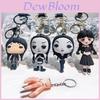 Adorabile Portachiavi in Silicone 3D Bambola Mercoledì Famiglia Addams Per Bambini e Adulti