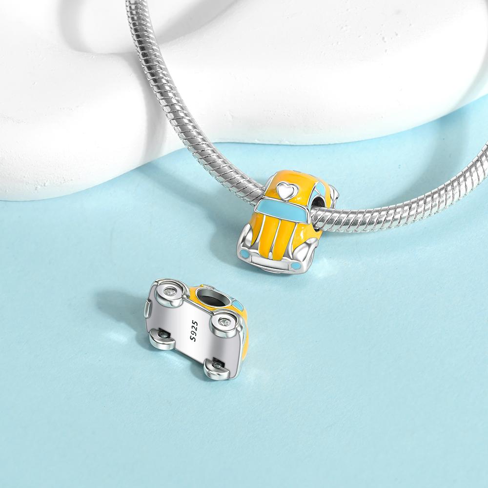 

Charms Plata Copper Colors Colorful Car Fit Bracelet Sparkling Charms Copper Colors Original Bracelet For Jewelry Making