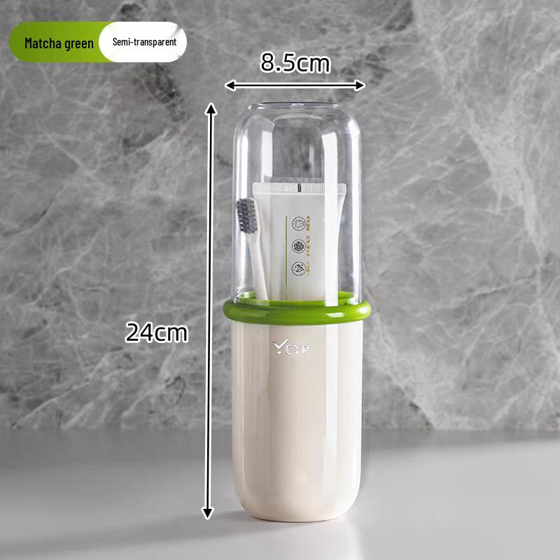 Portable Travel Toothbrush and Rinsing Cup for Kids - Tooth Mug & Holder