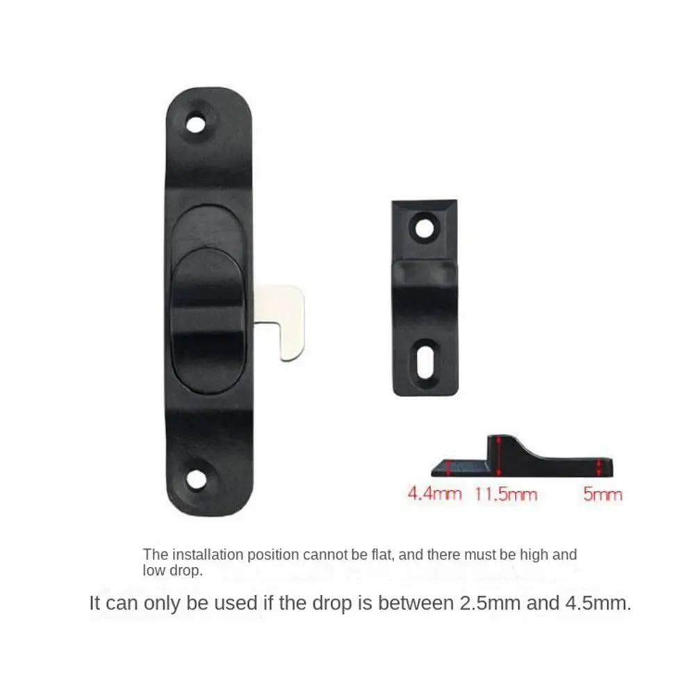 Spring Sliding Pull Door Lock Anti Theft Door lock buckle Aluminium Alloy Push-Pull Window Hook Lock Door Window Hardware