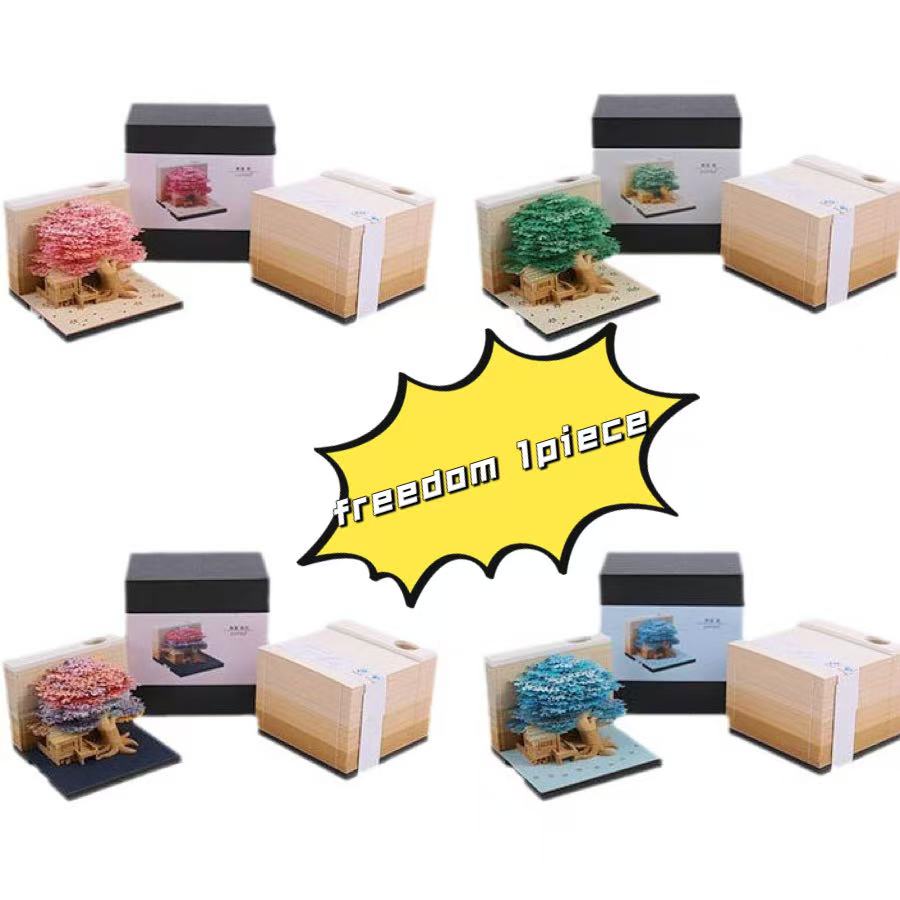 

3D Домик на дереве Всплывающие липкие заметки – Креативный блокнот с градиентным отрывом, Уникальный подарок на День святого Валентина и День рождения для детей, студентов, офисных сотрудников 180SHEET