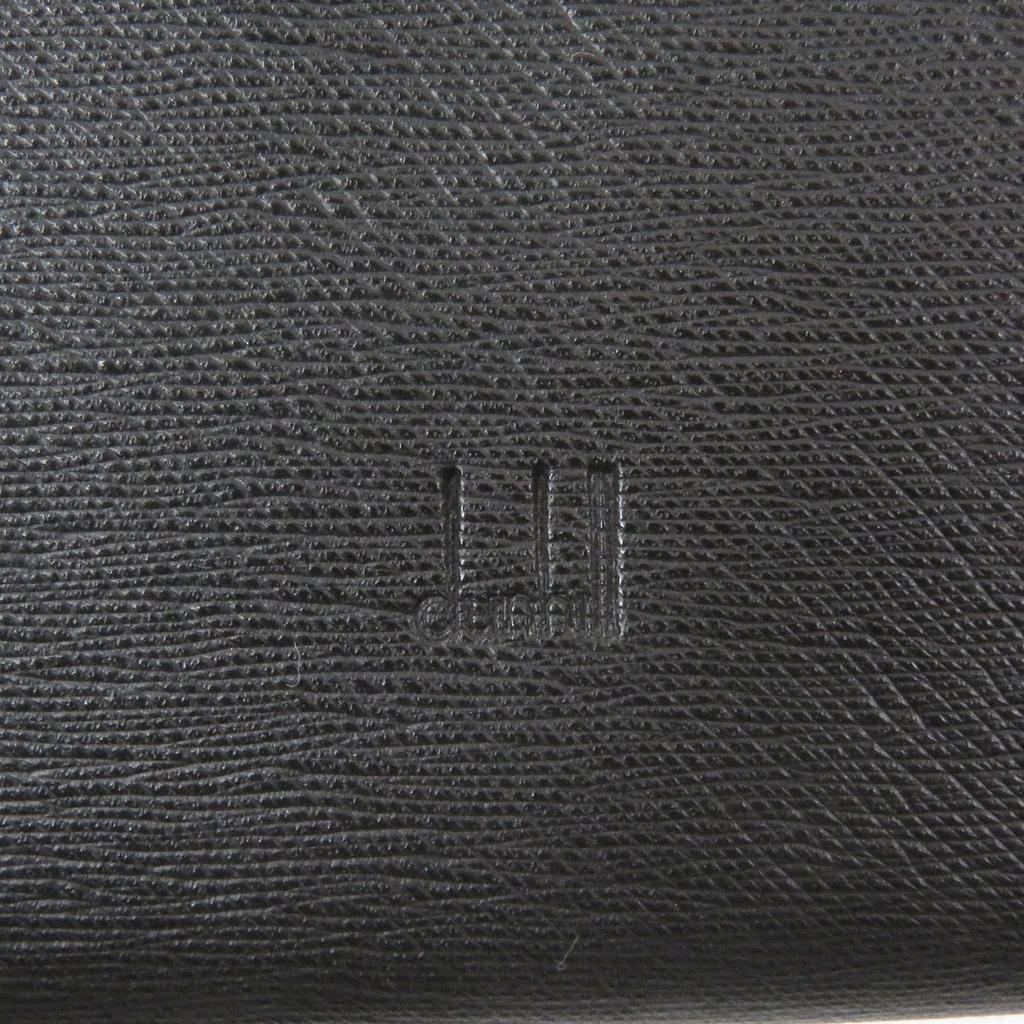 Pristine Dunhill Purse sidecar Long wallet black leather mens Used