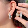 Personalized Earrings, Stud Earrings, Women'S Round Ear Buckles, Inlaid With Zircon Earrings, Ear Jewelry.