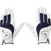 Mizuno Efil Golf 5MGWB554 Women's Gloves, Ambidextrous, White/Navy, 21cm,