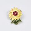 Creative Cartoon Flower Brooch: Alloy Pin Badge for Versatile Decoration