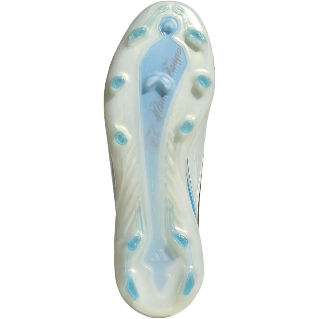adidas F50 Messi Elite FG Little Kid Ivory Semi Blue Burst Kids Cleats Tan Semi-Blue-Burst Icey-Blue IH1897