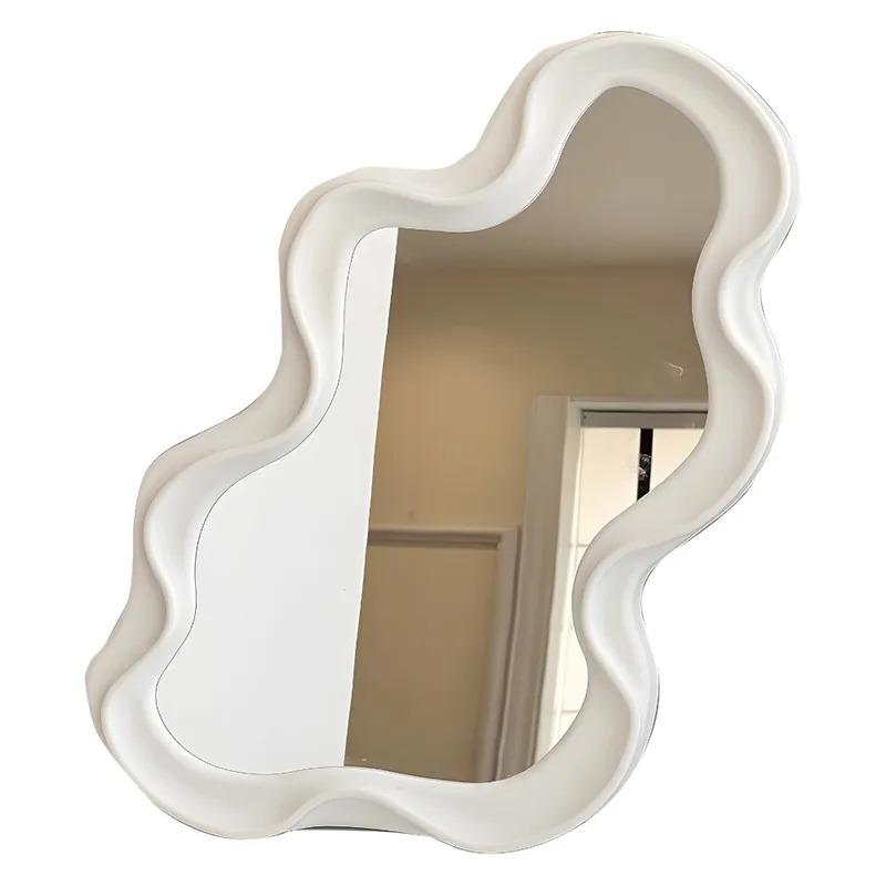 High Quality Cloud Shaped Makeup Mirror Wall-mounted Portable Standing Mirror Irregular Dressing Mirror Desk
