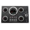 1x New 5 Gauge Set with Instrument Panel Tachometer 4000RPM For Marine Boat 12V