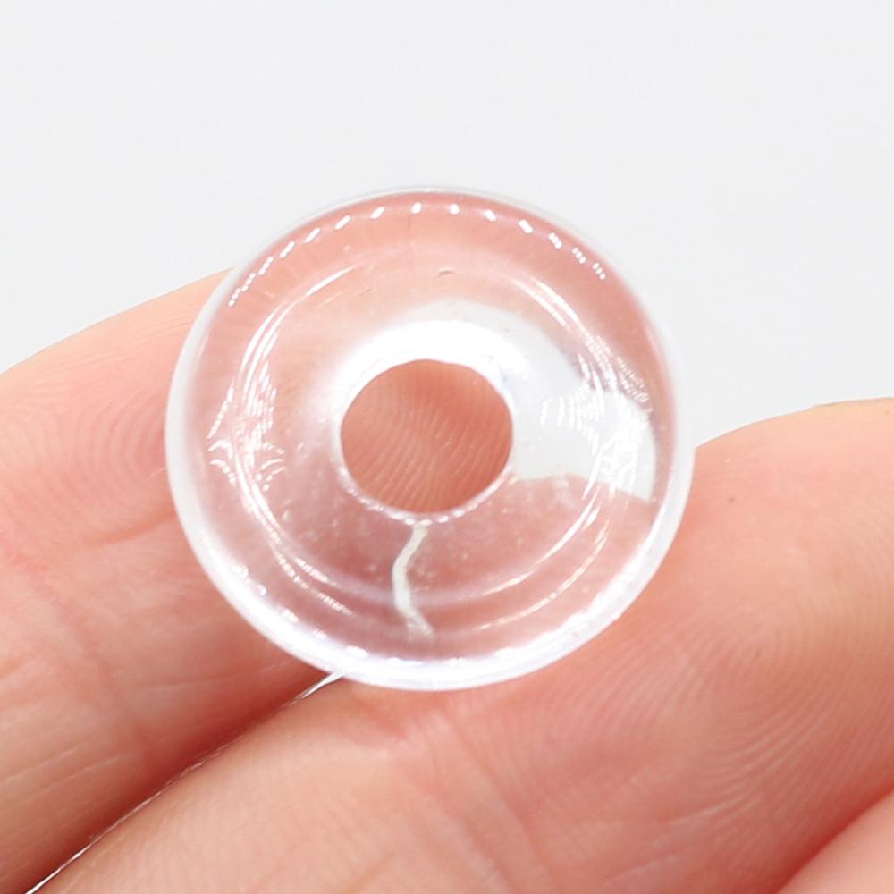 5Pcs Round Natural Stone Big Hole Beads Healing Crystal Gemstone Loose Beads for Jewelry Making DIY Necklaces Accessories 18x18mm