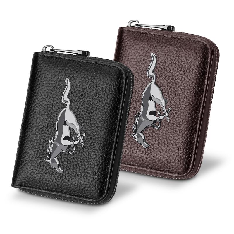 Echtes Leder Auto Führerschein Ausweis Personalausweis Reisepass Kartenetui Für Ford Focus Mk2 Mk3 Fiesta Ranger Mondeo S-MAX Kuga Mustang Autozubehör