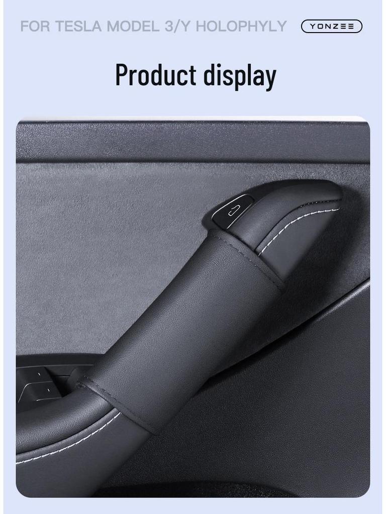 Autocollants de Protection pour Accoudoir et Poignée de Porte Tesla Model 3/Y - Accessoires Intérieurs de Voiture