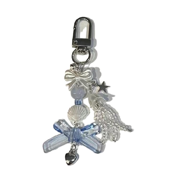 Women Cherry Keyring Cute Strawberry Butterfly Pendant Keychain Jewelry Teen