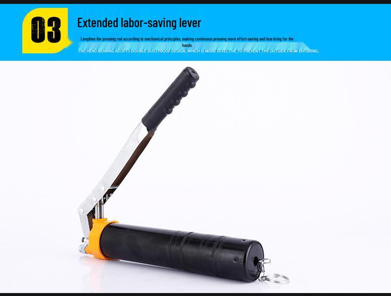 High-Pressure Dual-Action Zipper and Chain Grease Gun for Excavators