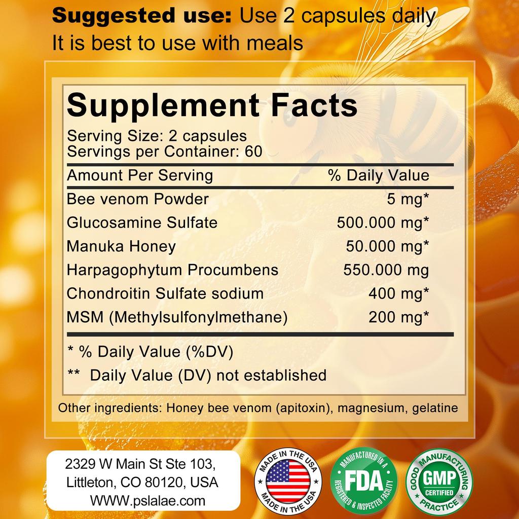 Bio Natural Bee - BEE Venom Extract, Anti-inflamatory Extract- Arthritis Support