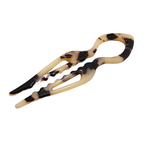 French Hair Pin Women Double-Notch Locking Mechanism Hair Clip Twists Secure Hair Stick Hair Styling Accessory