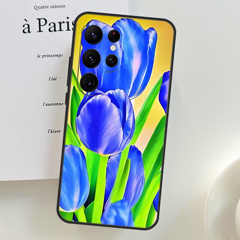 

Tulips Flower Spring Case For Samsung Galaxy S26 Ultra S25 S23 S22 S21 S24 Ultra S10 S20 Plus S25 FE Phone Cover Galaxy S24