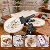 Metal Embroidery Hoop Stand Holder Hands Free Adjustable Embroidery Hoop  Holder Table Clip for DIY Cross Stitch Crafters