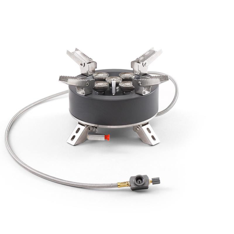 Portable Folding Butane Gas Stove: 5-Core High-Fire for Camping, Boiling, and Cooking Hot Pot