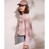 Women's Stand Collar Motorcycle Style Short Jacket