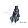 Resin Grim Reaper Sculpture Art Decorative Desk Figure Ornaments Mysterious Man Sitting For Home Desktop Decoration