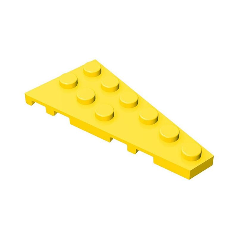50pcs 54383 Wedge Plate 6 X 3 Right Bricks Collections Bulk Modular GBC Toys For Technical MOC DIY Building Block Compatible