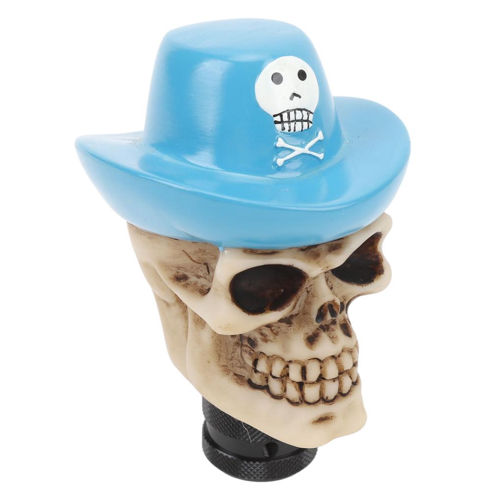 Totenkopf-Schaltknauf aus Kunstharz mit komfortablem Griff, passend für die meisten Schaltgetriebe