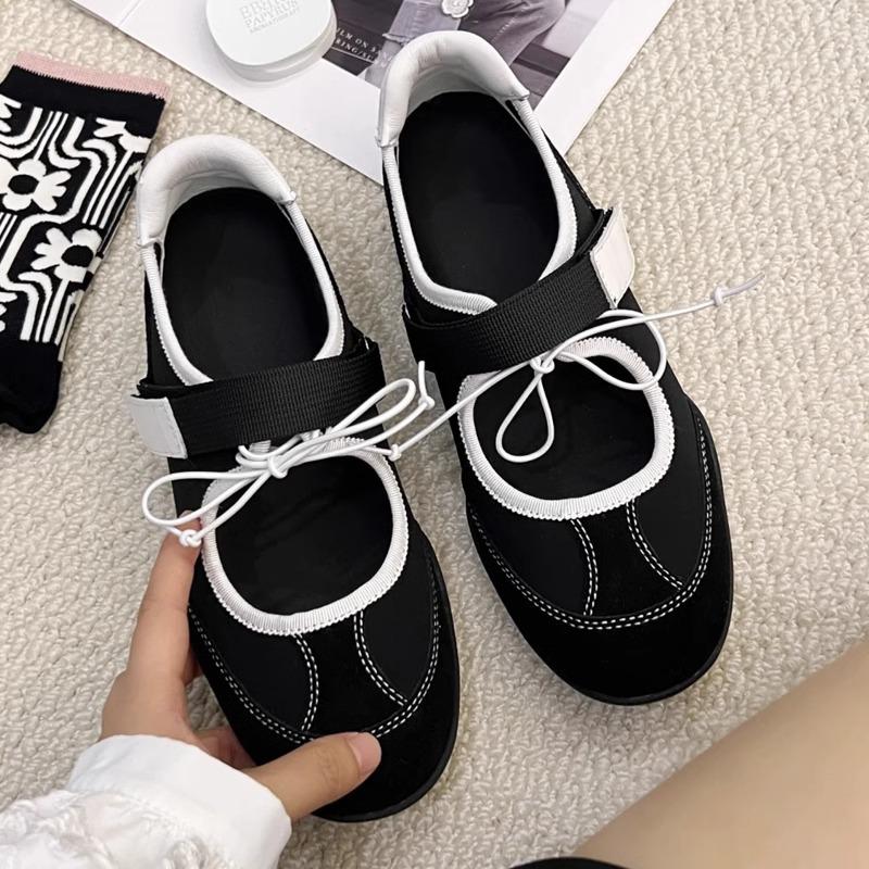 Sports Ballet Shoes Women's Summer 2025 New Velcro Shallow Mouth Mary Jane Shoes Women's Casual Soft-soled Single Shoes