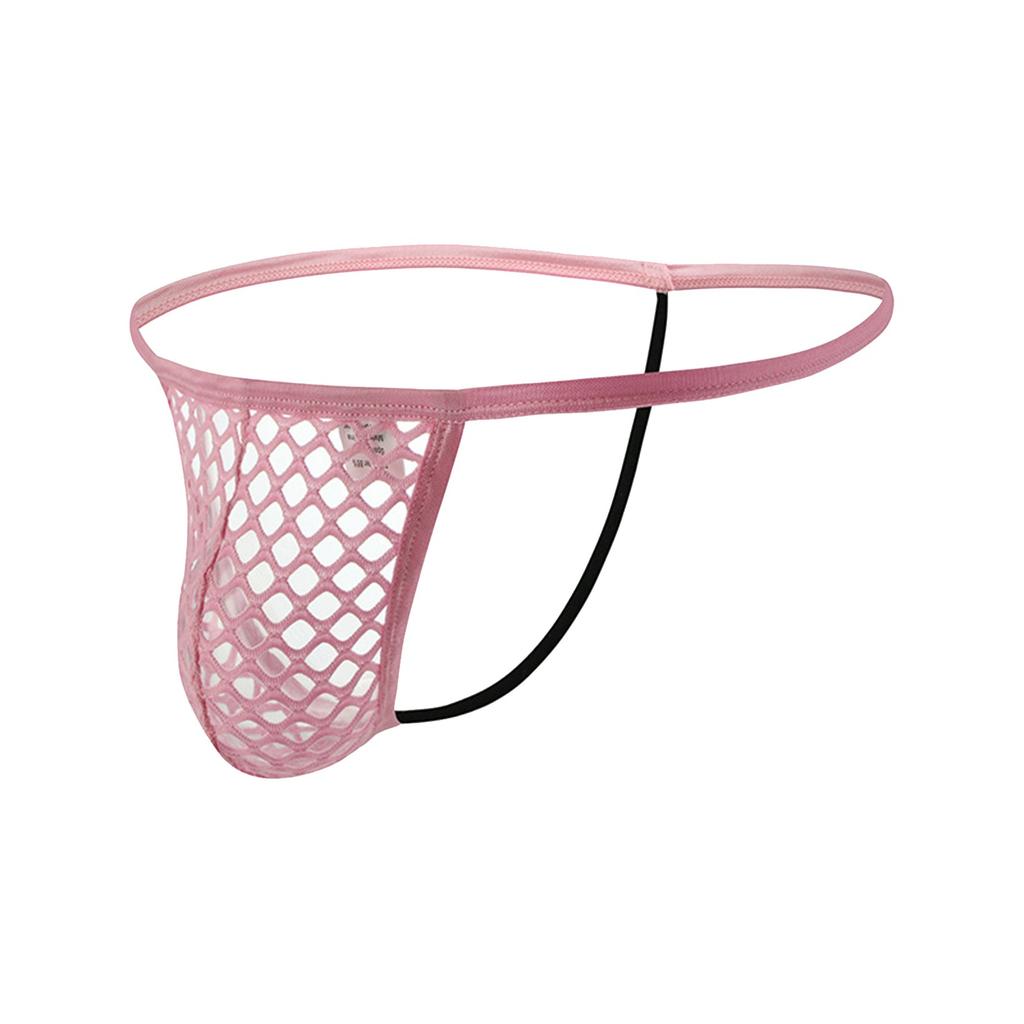 Men's Underwear Large Mesh Sexy Thin Strap Fishing Net Low Waist Single Ding Pants