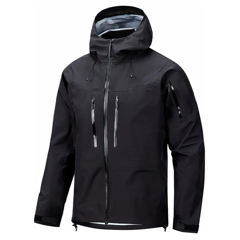 Giacca Semplice con Tasche a Doppia Zip, Giacca Sportiva e per il Tempo Libero Primavera e Autunno, Bella Giacca Impermeabile