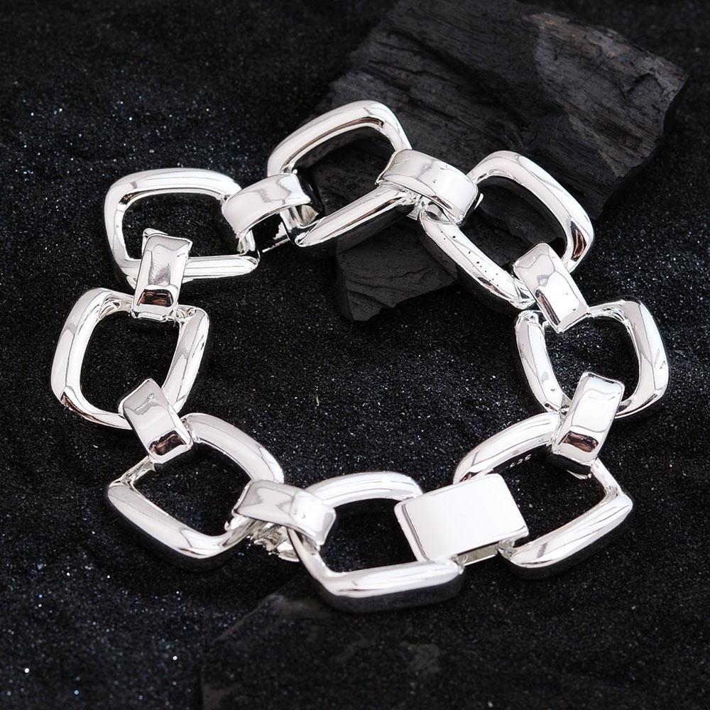 Chunky Chain Chain Bangle Geometric Hollow Hand Jewelry Fashion Statement Wristwear  Women Jewelry