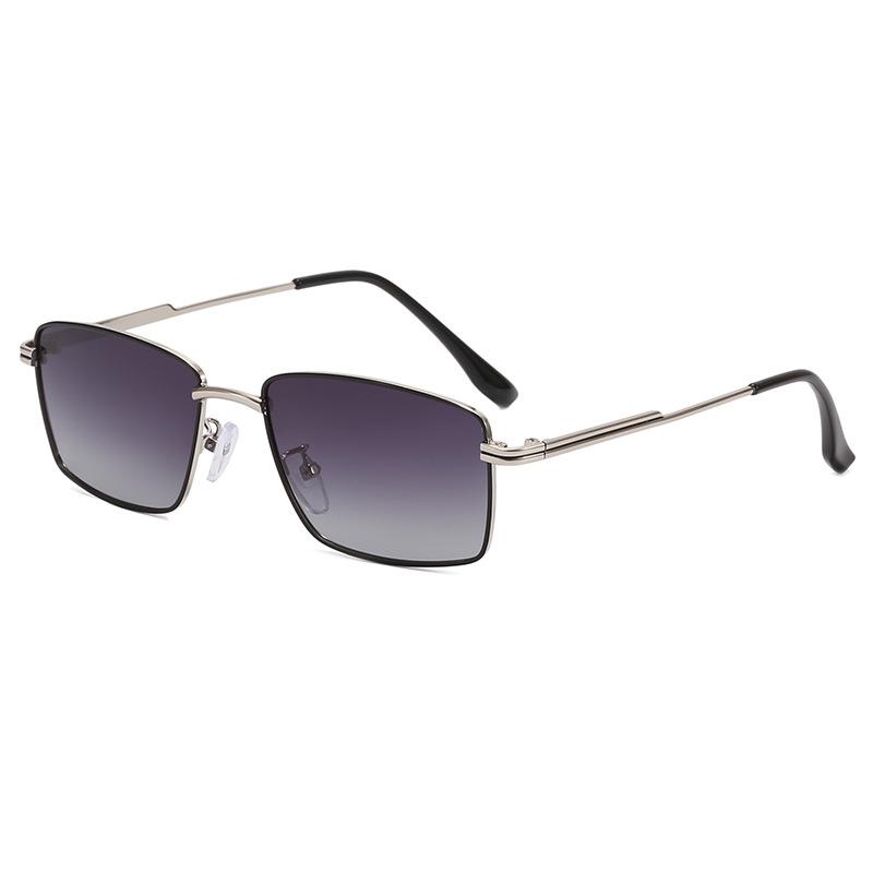 Retro upgraded high definition sunglasses stainless steel pilot men's anti-ultraviolet polarized sunglasses outdoor leisure