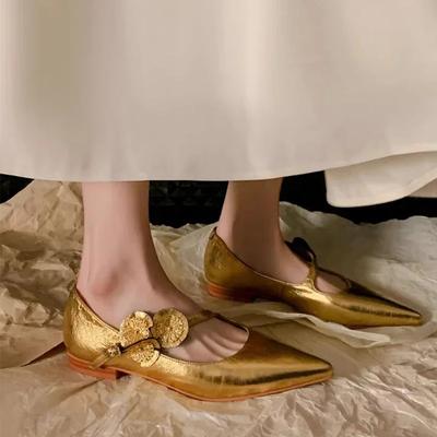 2024 Zapatos Planos de Punta Aguda para Mujer Sandalias Bajas 2024 2024 Nuevos Zapatos Casuales para Caminar Cómodos Vestir Verano Clásico Femme Chaussure
