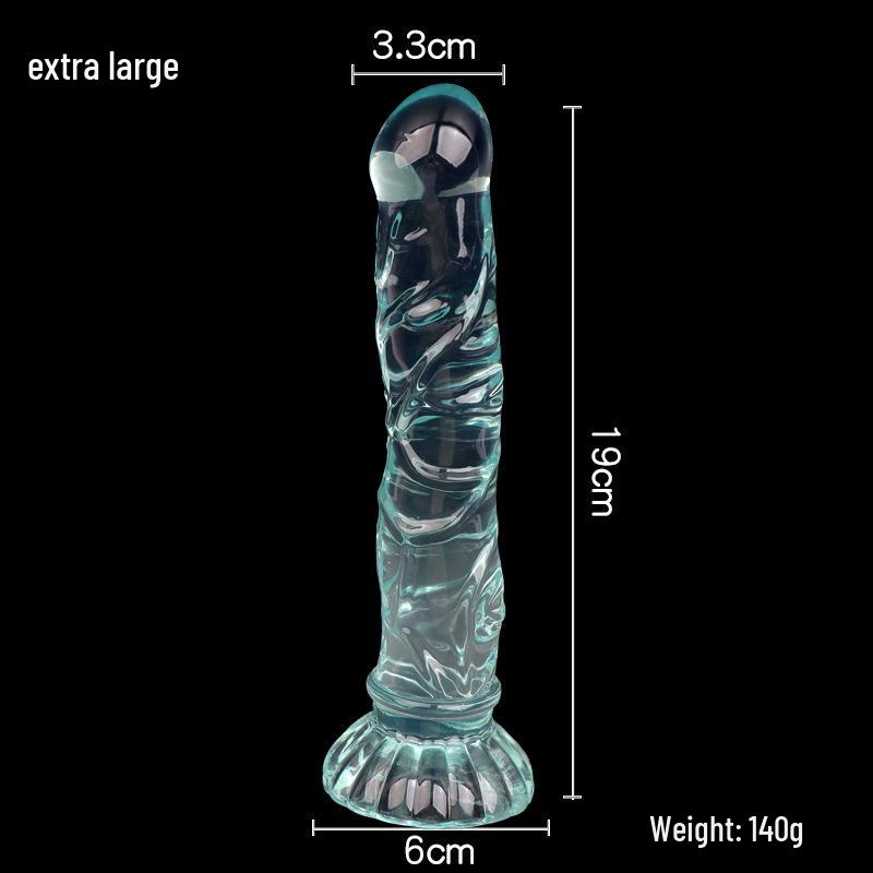 Sirena Cristal Crizantemă Ventuză Dildo & Dop Anal Filetat pentru Plăcere Realistă