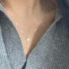 High-End Women's Snowflake Necklace: Light Luxury, Exquisite and Unique Clavicle Chain