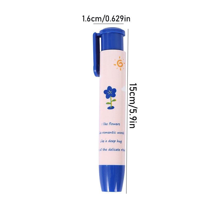 23Pcs Pen Type Automatic Press Eraser Drawing Writing Erasable Stationery Rubber School Exams Supply