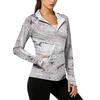 Sudadera Ligera con Cremallera para Mujer con Capucha y Bolsillos Manga Larga Chaqueta de Protección Solar Estampado Tie-Dye Ropa Exterior Informal